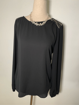 Forever 21 Black and lace shirt blouse size xs y2k - $24.75