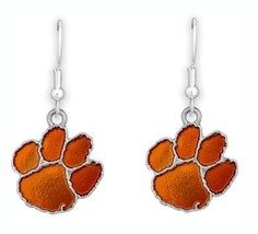 Clemson Audrey Fish Hook Paw Earrings - £11.82 GBP