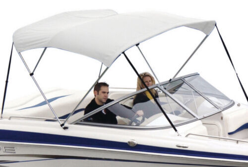 Shademate 80294 White Bimini Top Poly Fabric/Boot Only,4Bow,8&#39;L,42&quot;H,73-... - $256.18