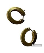 18k Yellow Gold Small Jumbo Hoops Earring 4.5 G - $768.32 CAD