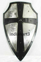 Medieval Battle Armor Gothic Layered Steel Cross Shield Medieval Armor - £96.64 GBP