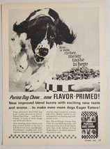 1962 Print Ad Purina Dog Chow Happy Dog Runs to Food Bowl  - £12.62 GBP
