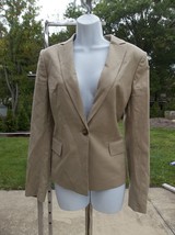 Nwt $198 Ann Taylor Beige Jacket W Tie Belt 8 - £39.32 GBP