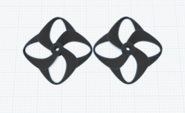 Propeller for 5mm Shaft V6 3-inch Quad-Loop Toroidal Design with T-Mount - $16.74+