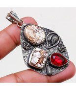 Wild Horse Mozambique Garnet Gemstone Handmade Gift Pendant Jewelry 2.80" SA 545 - $5.99