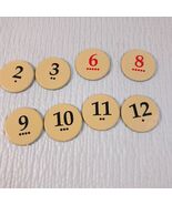 The Settlers of Catan Seafarers game number token set 8 replacement part... - $5.00