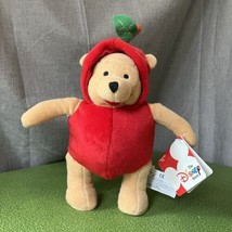 Disney Winnie the Pooh Dress Up Apple Costume 8" Plush Stuffed Animal - $12.86