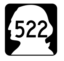 Washington State Route 522 Sticker R2936 Highway Sign Road Sign - $1.45+