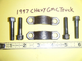 1988 98 GMC CHEVY TRUCK Universal  Drive Shaft Brace  Bolts U Clamps &amp; Bolts OEM - £9.42 GBP