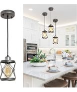 Rustic Industrial Pendant—Farmhouse Mini Cage Light for Kitchen &amp; Dining - $1,102.20 MXN