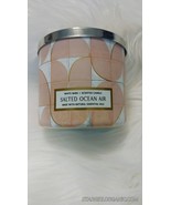 Bath &amp; Body Works  SALTED OCEAN AIR  LARGE 3 WICK CANDLE (14.5 oz) - £18.38 GBP