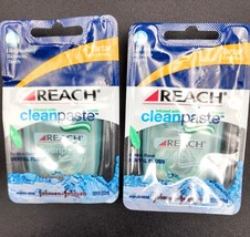 2 Reach Cl EAN Paste Dental Floss Tartar Control Cleanpaste Icy Mint Johnson Lot - £39.06 GBP