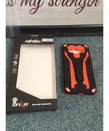 SAMSUNG GALAXY J3 CASE ZIZO STATIC SERIES SHOCK PROOF ORANGE/BLACK KICK ... - $12.62