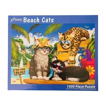 Jigsaw Puzzle 1000 pc Beach Cats Vermont Christmas Co. 26 in x 19 in Complete - £6.72 GBP