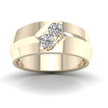 Authenticity Guarantee 
14K Yellow Gold 1/2ct TDW Diamond Men&#39;s Exquisit... - £1,110.81 GBP