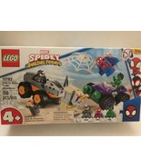 NEW Lego Marvel Spidey Amazing Friends Hulk vs Rhino Truck Showdown Set ... - $35.96