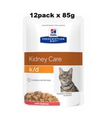 Hills Prescription Diet Cat K/D Kidney Care with salmon 12 x 85g - $64.99