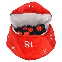 Ultra Pro Dice Bag: d20 Plush: D&amp;D: Red with White - £16.90 GBP
