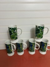 Lot vintage Irish coffee espresso MCM mugs 6 total 4 Holt Howard psychedelic cup - $47.52