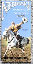 1973 NEBRASKA Official Highway Map/ Travel Guide - 27&quot; x 36&quot; - Buffalo Bill Cody - £7.08 GBP
