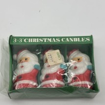 Kurt Adler Santa Claus Christmas Candles  Vintage  - £8.01 GBP