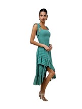 NWT Lulus Tamryn Dark Sage Asymmetrical Ruffled Midi Dress Size XL - €35,89 EUR