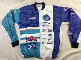 2006 STP Tyvek jacket M cycling race neon finisher Seattle Portland bicycle - $24.74