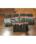 50pcs 2.75&quot; Elite Bullet Foam Dart Replacement Toy Gun BLACK USA SHIPPER - £5.50 GBP