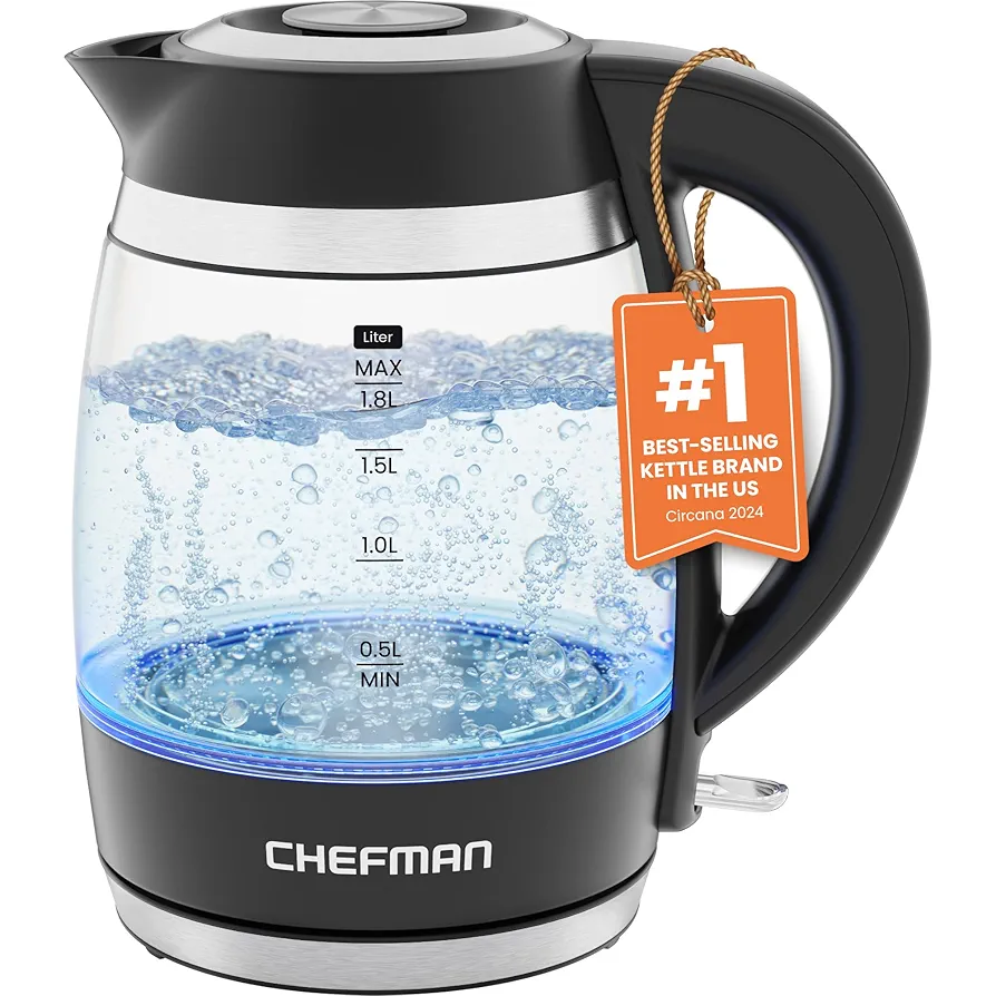 Chefman Electric Kettle, 1.8L 1500W - $34.00