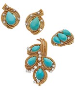 David Webb 18k Rose Gold Turquoise and Diamond Jewelry Suite - $812,885.49 MXN