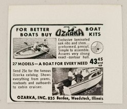 1955 Print Ad Ozarka Boat Kits Made in Woodstock,Illinois - $7.14