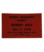 Vintage 1956 Kentucky Derby Winners Party Derby Day Churchill Downs Pass... - $51.61 CAD
