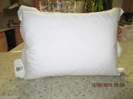Ralph Lauren "Palmer Acc " Oblong Breakfast Toss Pillow WHITE/TAUPE Trim Nwt - $69.29