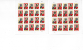 US Stamps/Postage 2 Sheets Sc #5746a Love Kitten &amp; PuppyMNH F-VF OG FV$27.20 - £17.13 GBP