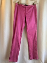 Vtg Ralph Lauren black label Sz 4 Hot Pink Pants Cotton Stretch - $24.74