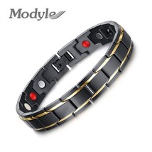 New Men Health Bracelets &amp; Bangles Magnetic Power Stainless Steel Charm Bracelet - £17.02 GBP
