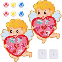 2Pcs Valentine'S Day Dart Board Games Sticky Balls Toys Valentine'S Day Game For - £11.87 GBP