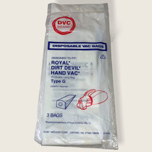 DVC ROYAL DIRT DEVIL HAND VAC TYPE G--3 BAGS VACUUM CLEANER BAGS  B1 - $4.61
