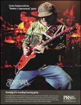 PRS Carlos Santana Signature Number 1 Supernatural guitar ad print - $4.50