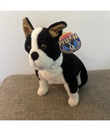 NWT Melissa &amp; Doug Plush Boston Terrier LARGE Black White Tan Stuffed An... - $44.55