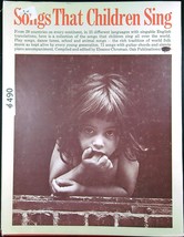 Songs That Children Sing 1970 hardcover Song / Music Book 490a - £8.79 GBP