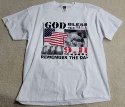 Vintage Y2K 911 2001 Remember the Day America United XL USA Patriot T Shirt - £21.91 GBP