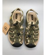 ATIKA Men&#39;s Sz 7 Outdoor Hiking Sandals Walking Sandals Closed Toe Olive - £23.13 GBP