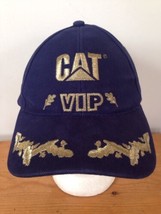 CAT Catapiller VIP Gold Embroidered Navy Blue USA Made Baseball Hat Cap ... - £37.12 GBP