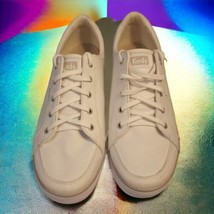 Keds Women&#39;s White Center II Canvas Walking Casual Sneaker Shoes Sz 11W WF65721 - £24.76 GBP