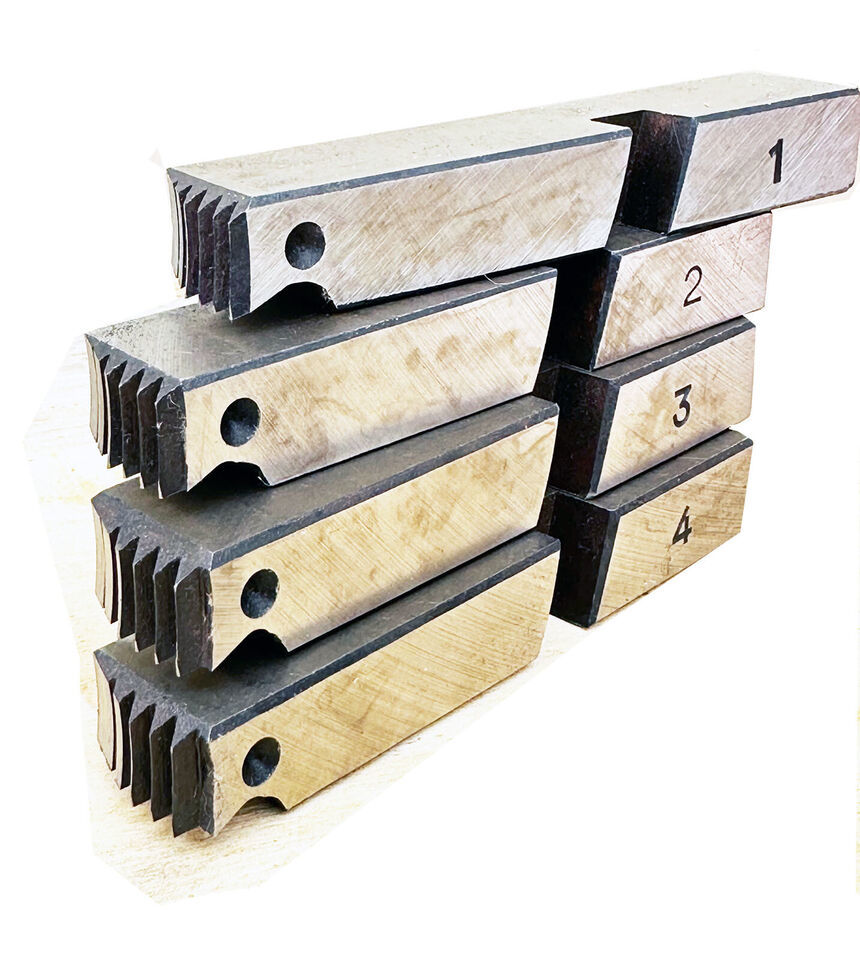 4pcs HSS  High-Speed Pipe Threading Machine Thread Dies 2-1/2&quot; to 4&quot; Rig... - $84.14