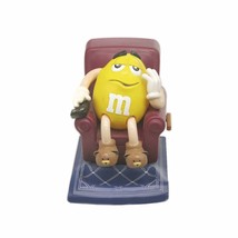 M&amp;Ms Mr. Yellow candy dispenser. Mr Yellow Lazy Boy, TV remote, bear slippers. - £56.21 GBP