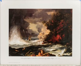 William Hodges Cape Stephens Cook&#39;s Strait Waterspout Art Print Poster 1991 - $82.61