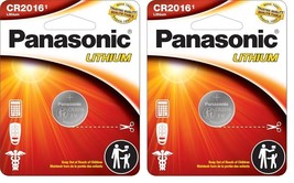 Panasonic CR2016 3.0 Volt Long Lasting Lithium Coin Cell Batteries in Ch... - $9.07