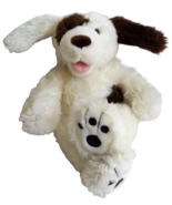 Build a Bear Brown White Dog 17&quot; Plush Wire Ears Shaggy Stuffed Animal T... - £12.51 GBP